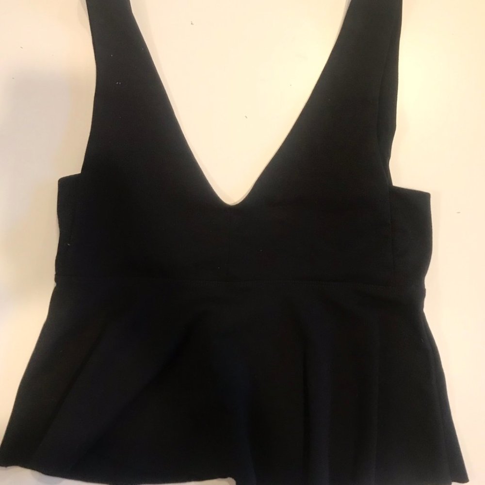 Urban outfitters low cut peplum tank top